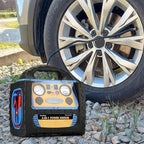 Car Jump Starter with Air Compressor, 1800A Battery Jumper Starter Portable with 260 PSI Tire Inflator, 12V Jump Box
