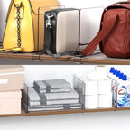 Clear Acrylic Shelf Dividers for Closet Organization - 6 Pack Closet Shelf Divider for Sweatshirt,Towel,Bag,Purse,Clothing,Sw