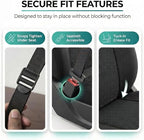 FH Group Car Seat Covers Classic Cloth Seat Covers Full Set with Gift – Universal Fit for Cars Trucks & SUVs (Black) FB102114