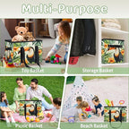 Reusable Grocery Bag, Foldable Large Shopping Tote Bag for Groceries Kitchen Picnic Car Trunk