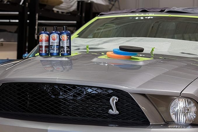 303 Products Finishing Polish for The Professional Show Car Shine - Maximum Paint Clarity - Mirror Like Finish - Removes 2500 Grit Scratches (Step 3), 12 fl. oz. (30703)