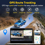 Front and Rear Dash Cam for Truck: 4K+1080P Dual Dash Camera for Pickup Ford F150 F250 Ram 1500-5G WiFi Quick Video Access 15