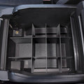Center Console Organizer Compatible with Ford F250/F350/F450 (2017-2022) and Expedition (2018-2024) Interior Accessories Armrest Storage Box Insert Tray, Black(Full console w/bucket seats ONLY)