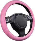 CAR PASS Line Rider Microfiber Leather Sporty 14.5-15 inch Car Steering Wheel Cover Universal Fits for 95% Cars Sedans SUV Tr