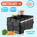 Starling's Car Trunk Organizer Super Strong, Foldable Storage Cargo Box for SUV, Auto, Truck Nonslip Waterproof Bottom, Fits