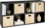 Best Choice Products 8-Cube Storage Organizer, 13.5in Shelf Opening, Bookcase, Display Shelf, Customizable w/ 2 Removable Bac