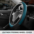 Road Comforts Steering Wheel Cover, Breathable Anti-Slip Leather Steering Wheel Cover, Universal Fit 14.5–15 Inch, Comfortabl
