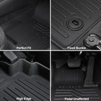 Floor Mats Set for 2022-2025 2026 Hyundai Tucson Gas (Not fit Hybrid), Full Coverage All Weather Floor Mats Cargo Mat with Backrest Protectors & Door Sill Guards for Tucson Accessories