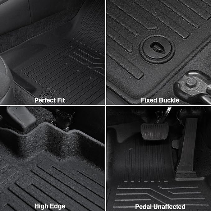 Floor Mats Set for 2022-2025 2026 Hyundai Tucson Gas (Not fit Hybrid), Full Coverage All Weather Floor Mats Cargo Mat with Backrest Protectors & Door Sill Guards for Tucson Accessories