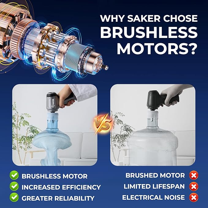 Saker Car Vacuum Portable Cordless 15000PA,3 in 1 Handheld Vacuum with Brushless Motor for Car, Office and Home Cleaning Blue