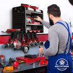 BUILTSTRONG Power Tool Organizer-6 Drill Holder Wall Mount, 3 Tier Heavy-Duty Hand Tool Storage Rack, Utility Racks, Drill Ho