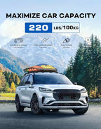 Roof Rack Cross Bars 220lbs Compatible with Lincoln Aviator 2019 2020 2021 2022 2023 2024 2025 2026，Heavy Duty Aluminum Lockable Roof Rails Crossbars Cargo Canoe Black Rooftop Cargo Carrier Luggage.