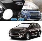TINGLU Sun Shade for Hyundai Santa Fe 2013-2018 Accessories Windshield Sun Shade Window Shade UV Rays Protection Sun Visor Cover with Steering Wheel Sunshade Storage Bag