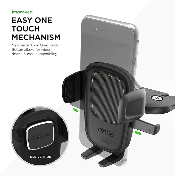 iOttie Easy One Touch 5 CD Slot Mount with extra Dashboard Mounting Base - Universal Car Mount Phone Holder for iPhone, Google, Samsung, Moto, Huawei, Nokia, LG, and all other Smartphones