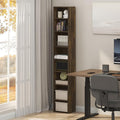 Furinno PASIR Book Shelf, 8-Tier Bookshelf, Bookcase with Open Shelf, 9.3 x 11.8 x 70.9, for Living Room, Bedroom, Home Offic