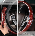 Steering Wheel Cover for Ford F150 2015-2020/ F250 2017-2022/ F350 2017-2022/ F450 2017-2022/ F550 2017-2022/ Ford Expedition 2018-2021 Steering Wheel Protector for Ford Steering Wheel Accessories