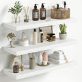 Fun Memories Floating Shelves for Wall 30 Inch Set of 3, Farmhouse Floating Shelves with Invisible Heavy Duty Bracket, 10 Inc