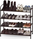 Simple Houseware 4-Tier Shoe Rack Storage Organizer, Bronze