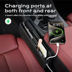 Coverado Universal Car Seat Gap Filler Organizer, Premium Suede Leather Car Seat Side Gap Filler, Seat Gap Storage Box for Suv Truck, Car Interior Accessories