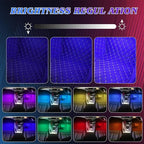 Led Lights for Car,Ambient Lights for Car,Car Footwell Lights,Car Ambient Light,16 Million Colors Music Sync,DIY Mode Multicolor LED Interior Lights for Cars,Trucks,SUVs,12V Power