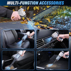 Car Vacuum Cleaner, 15000Pa Handheld Cordless Rechargeable Wet & Dry Vacuum, 120W High Power for Car, Pet, Home, Office Clean