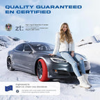 Snow Socks for Tires, Winter Traction Alternative to Snow Chains, Emergency Anti-Slip Tire Covers for Cars/SUVs/Trucks, Reusa