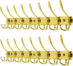 Dseap Coat Rack Wall Mount - 29.5” Long 8-Tri-Hooks Heavy Duty Coat Hanger Rail Wall Hooks for Hanging Coats Hats Clothing Cl