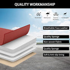 Car Seat Covers Full Set,Red Car Seat Covers,Leather Automotive Seat Covers,Breathable Waterproof Luxury Full Wrapping Edge S