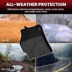 LASFIT Floor Mats for Toyota Prius 2010-2011, All Weather TPE Custom Fit Easy Clean Durable No-Curling Floor Liners for Prius 2010 2011 Car Mats