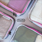 MUMI Packing Cubes - 5 Compression Packing Cubes for Travel, Luggage Organizer Bags for Suitcases, Carry-On, Duffle or Backpa