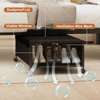 2 Pack Under the Bed Storage Containers,10 inch Height Under Bed Shoe Storage,31inch Long Underbed Storage with Wheels,Large 
