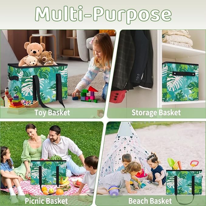 Reusable Grocery Bag, Foldable Large Shopping Tote Bag for Groceries Kitchen Picnic Car Trunk