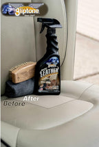 Gliptone Leather Cleaner Spray with Glycerine, pH Balanced, Safely Cleans and Restores, 17 fl oz