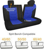 3D Air Mesh Car Seat Cover Full Set Washable and Breathable Premium Cloth Automotive Vehicle Seat Covers for Cars Interior, U