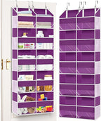 Over The Door Organizer 5 Tiers, Extra Large Behind Door Storage of 10 Compartments, 80 lbs Weight Capacity Hanging Storage O