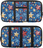 Star Zippered Clip on Sun Visor Organizer for Trucks with Adjustable Straps and Pockets Visor Storage Bag with Picture Holder Easy Installation Universal Fit for Most Cars SUV