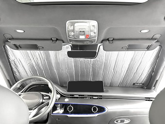 YelloPro Custom Fit Reflective Front Windshield Sunshade for 2009 2010 2011 2012 2013 2014 Ford F-150 F150 Regular Cab, Super Cab, Super Crew Cab, 2Dr 4Dr [Made in USA]