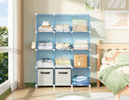 HOMIDEC Closet Organizer, 12-Cube Closet Organizers and Storage, Cube Storage Organizer for Kids, Closet, Bedroom, Bathroom, 
