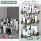 Webetop Corner Bathroom Counter Organizer, Bathroom Makeup Countertop Organizer, Corner Storage Organizers for Vanity, Bathro