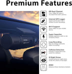 Rexing V3 Dual Camera Front and Inside Cabin Full HD 1080p with WiFi and Built-in GPS