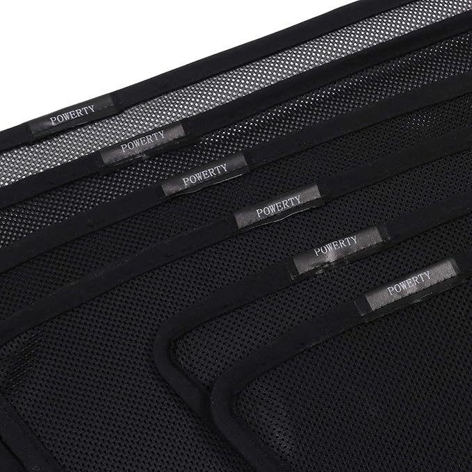 Powerty Window Sun Shade for 2013-2018 Toyota RAV4 Accessories -Upgrade Double Layer Rear Windshield Shade 6 Pack Light Block Car Privacy Cutains Shades for Baby, Camping, Napping, Sleeping