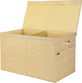 BALEINE Fabric Storage Bins with Lid, Collapsible Extra Large Storage Boxes Bins Baskets with Divider for Home Organizing (25
