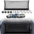 Heavy Duty Envelope Cargo Net, Stretchable Trunk Organizer with Metal Hooks, Adjustable Storage Net for SUV Car Compatible wi