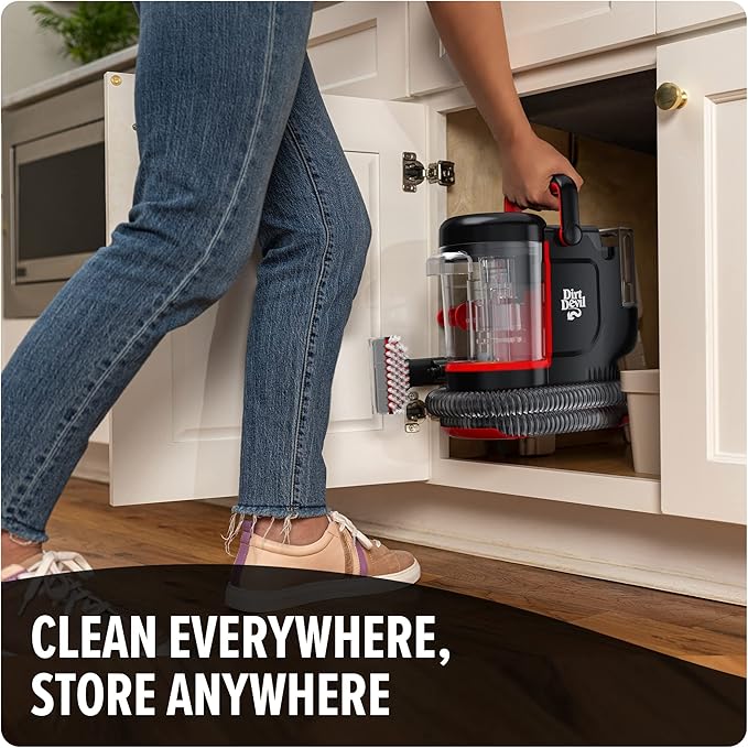 Dirt Devil Portable Spot Cleaner Machine for Carpet and Upholstery, Powerful Suction Spot Cleaning Machine with Versatile Too