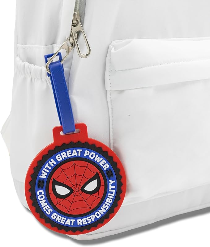 Marvel Spiderman Luggage Tag 2 Piece Set | 4.25" Spiderman Kids Luggage Tags for Suitcases | Travel Essentials Cruise Ship Ac