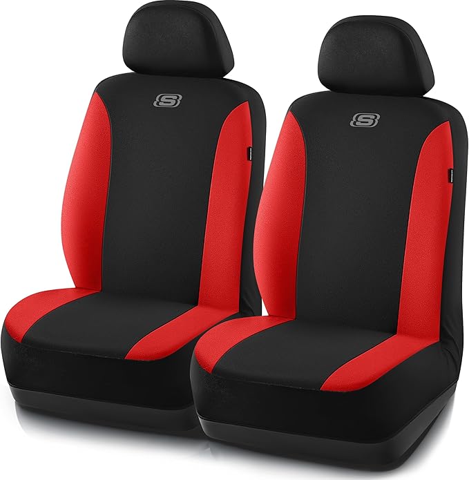 Skechers Seat Covers, Premium Breathable Polyester Seat Covers, Car Seat Covers Front Seats Airbag Compatible, Automotive Com