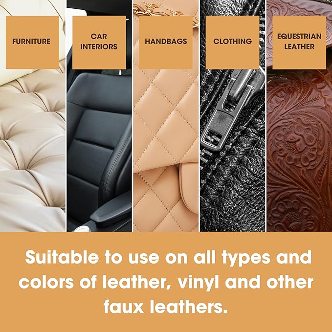 Furniture Clinic Leather Protection Cream | 2-in-1 Leather Conditioner & Waterproofing Protector for Furniture, Shoes, Car Se