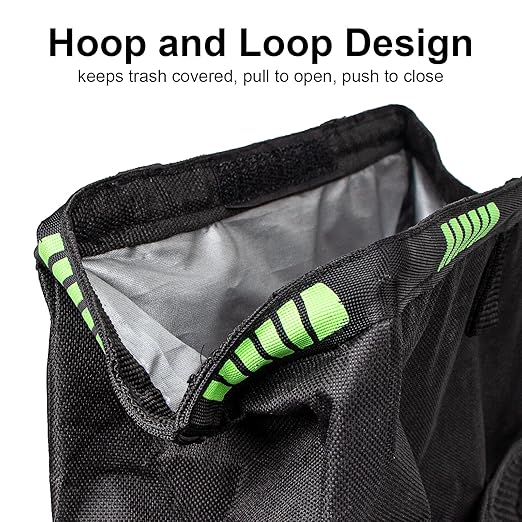 Car Trash Can, Car Trash Bag Hanging, 3.5 Gallons Ultra Large Capacity Organizer and Storage with Adjustable Straps, Leakproof Lining (Pack of 4)