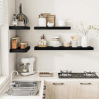 Vivelove 12" Deep Floating Shelves for Wall 36 Inches Long, 2 in Thick Wall Shelves, Shelf for Bedroom, Bathroom, Living Room