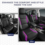 Skechers Memory Foam Car Seat Covers, Air Cool Mesh Thick Seat Covers,Car Seat Covers Front Seats,Airbag Compatible, Automoti